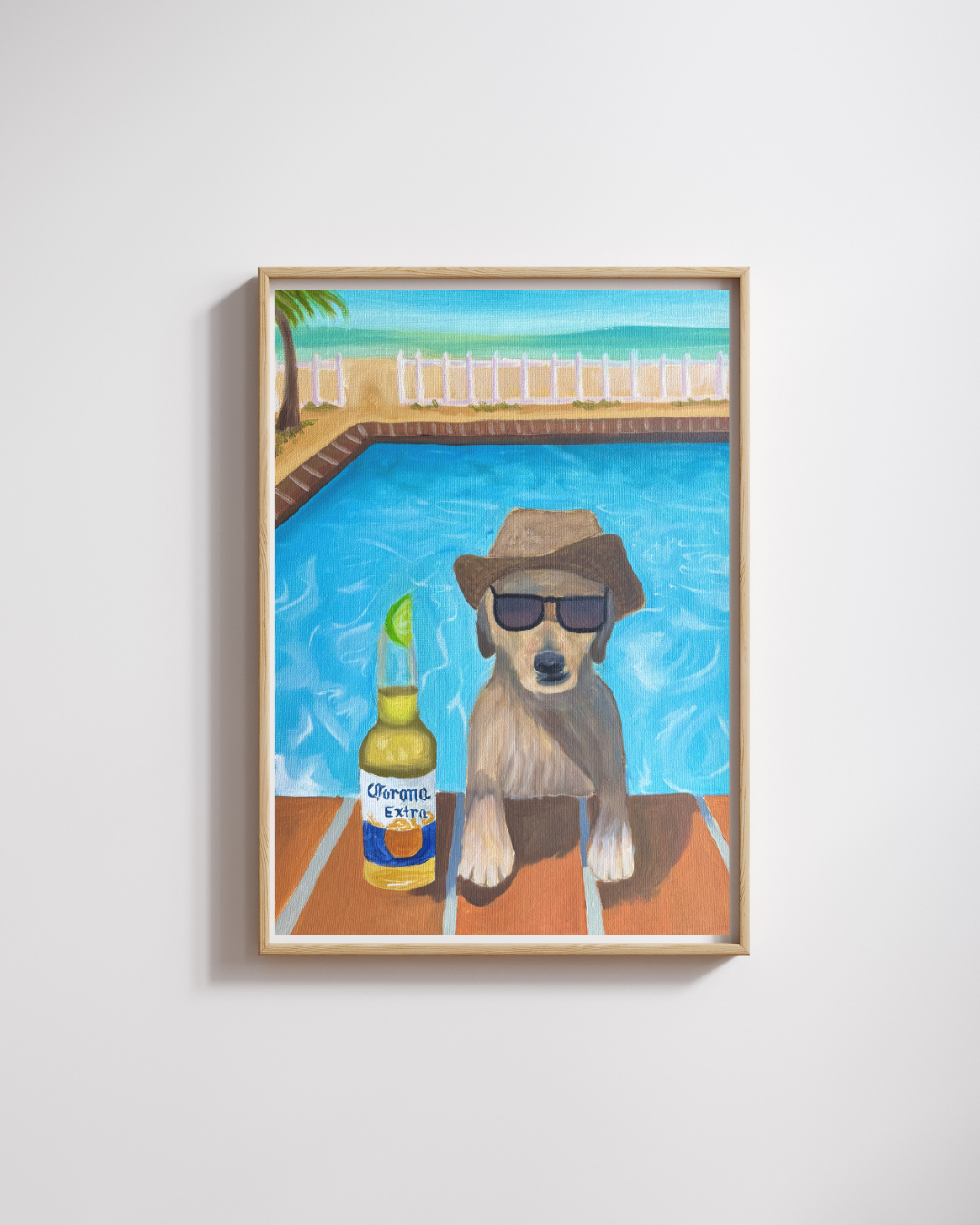 Dog Beers Oil Painting