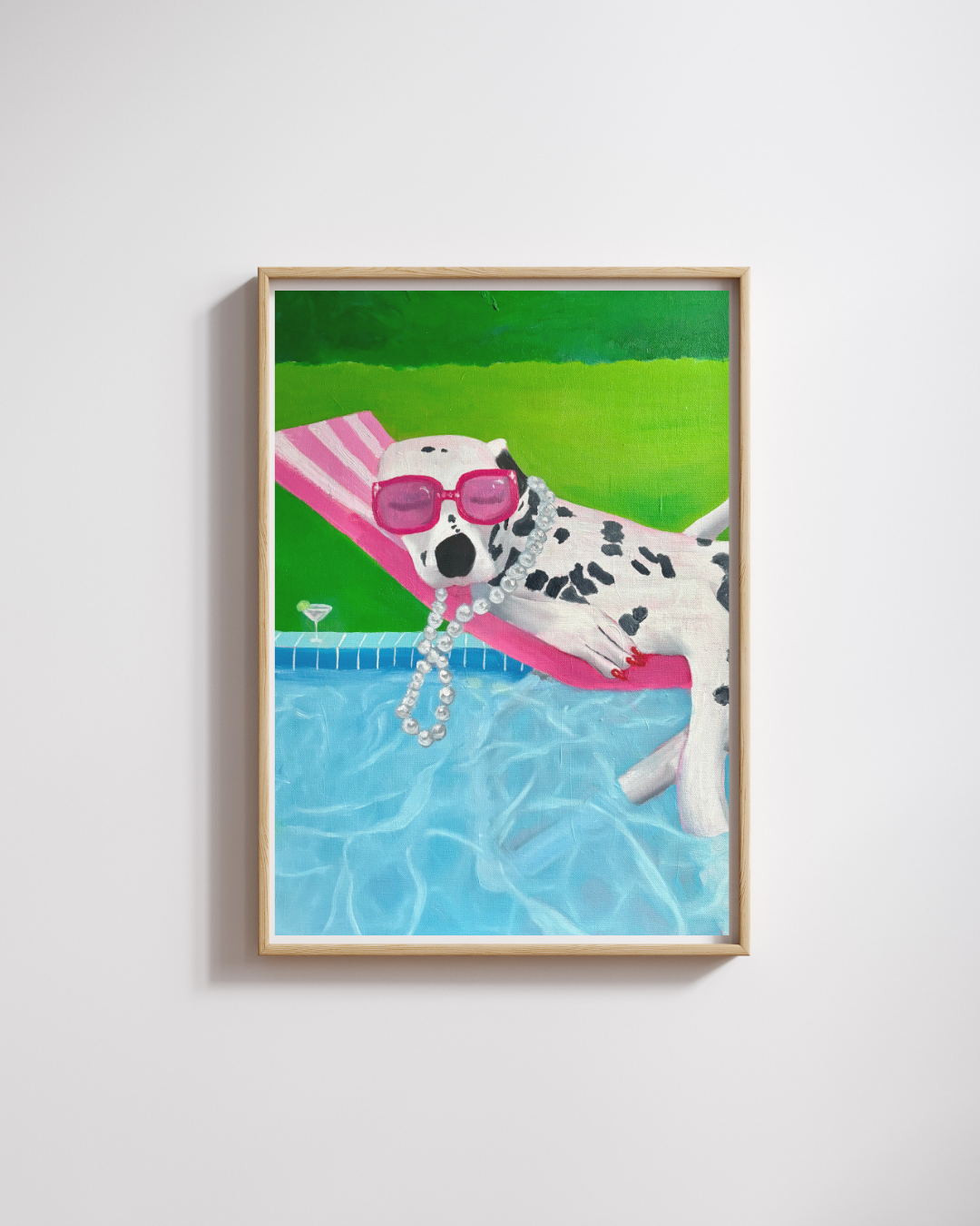 Chill Dalmatian Oil Painting