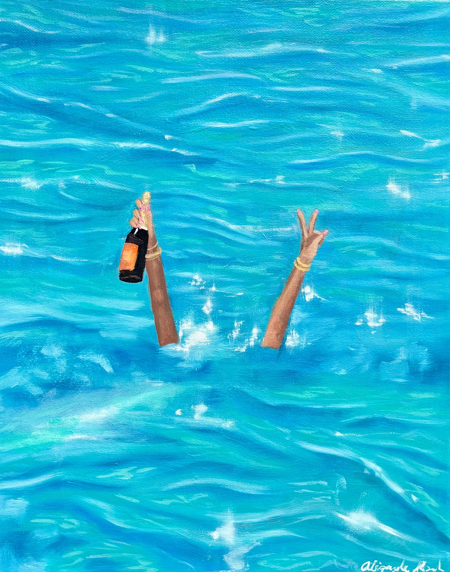 "Bubbly" Art Print