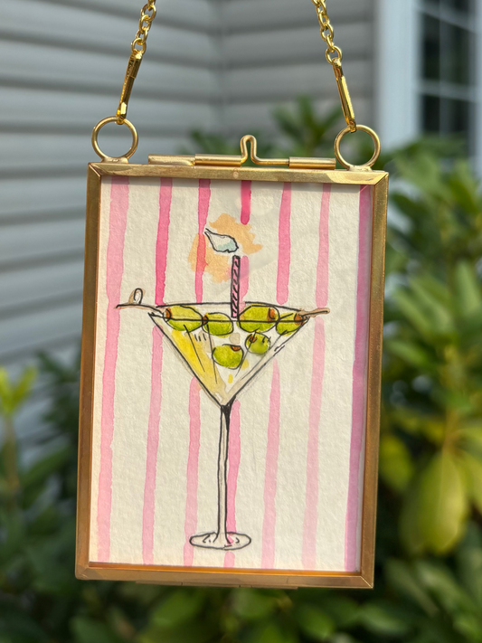 Birthday Martini Mini Painting
