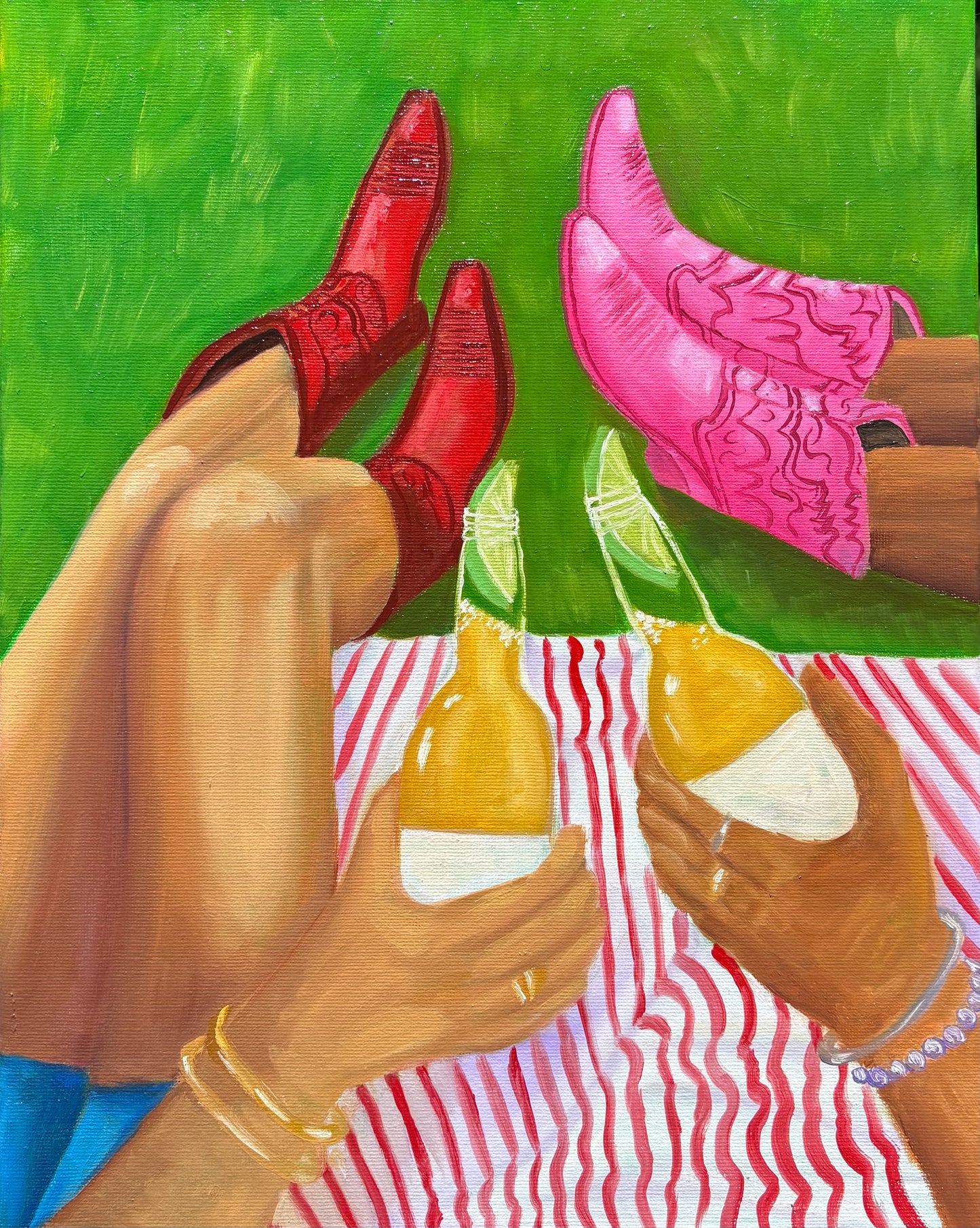 "On The Lawn" Art Print