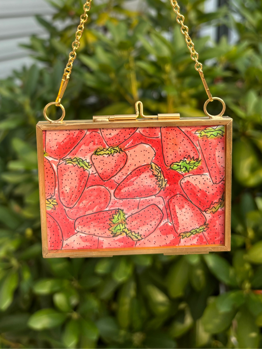 Strawberries Mini Painting