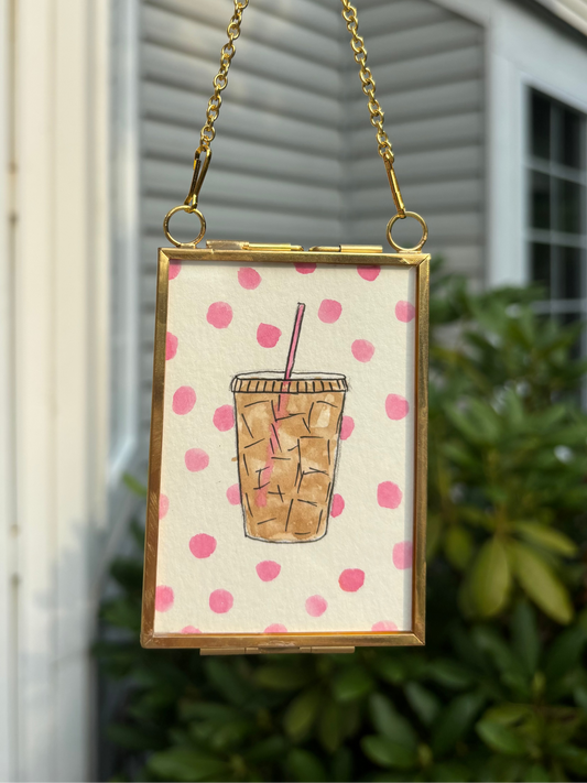 Iced Coffee Mini Painting