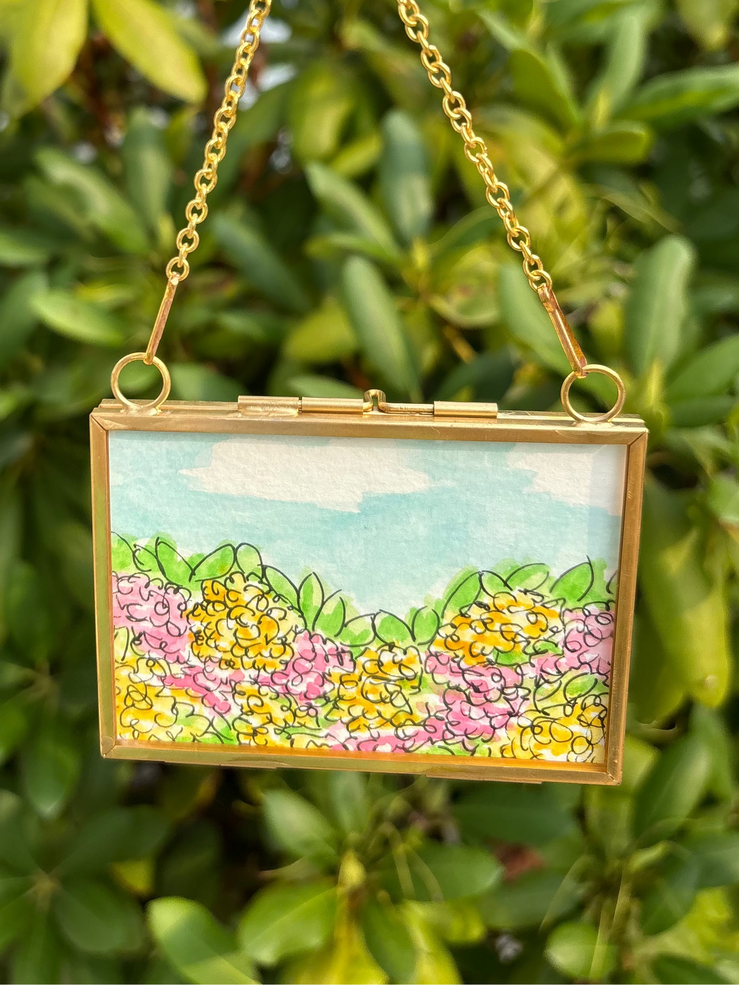 Hydrangeas Mini Painting
