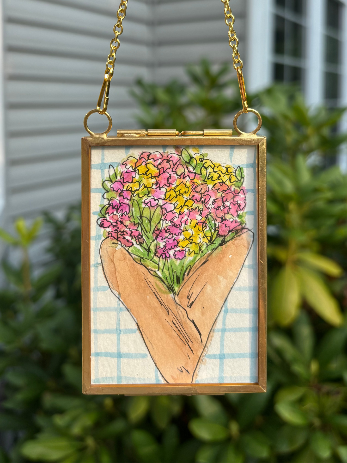 Flower Bouquet Mini Painting