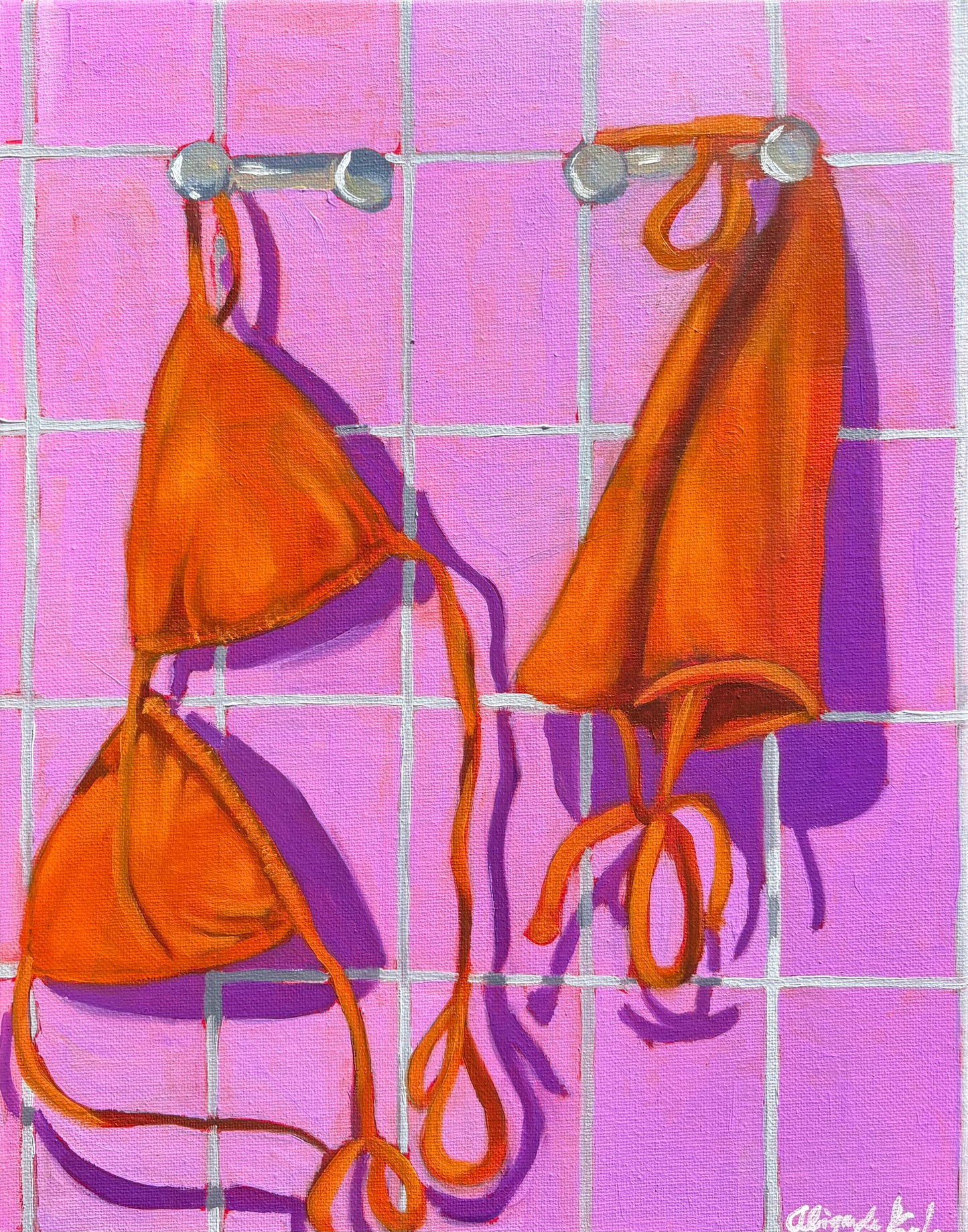 Orange Kini Art Print