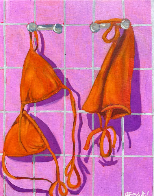 Orange Kini Art Print