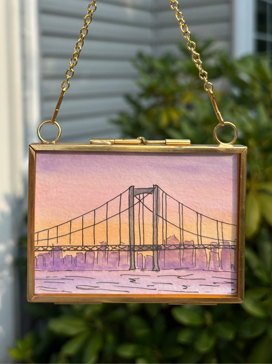 Walt Whitman Bridge Mini Painting