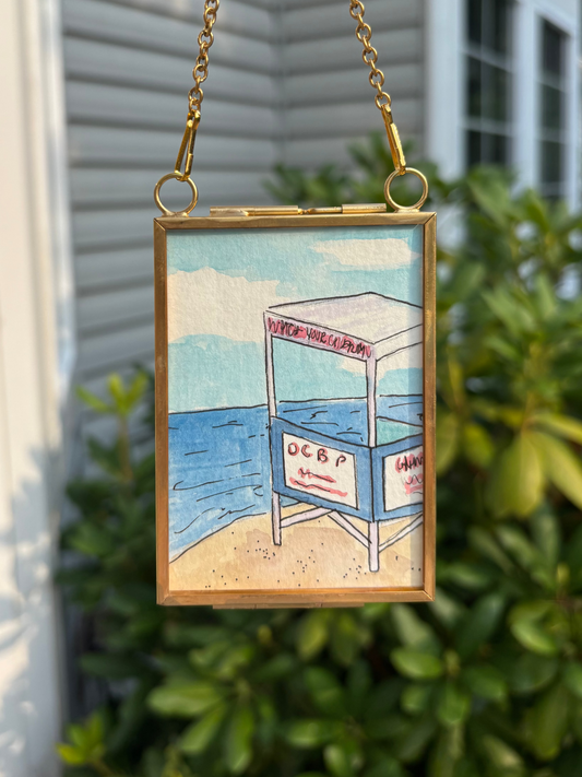 OCNJ Lifeguard Stand Mini Painting