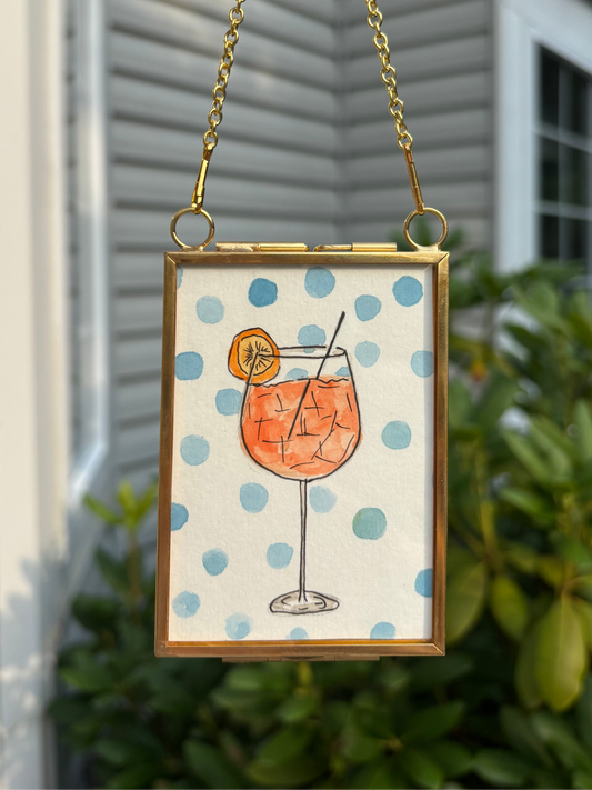 Aperol Spritz Mini Painting